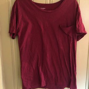 Arizona Jean Co XL Burgundy Short Sleeve T-Shirt